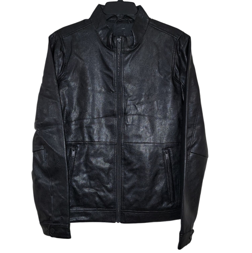 Dockers size medium black modern racer jacket NWT